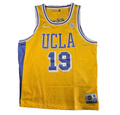 UCLA Bruins #19 Basketball Jersey Large Yellow Blue NCAA College Retro Style Lge
