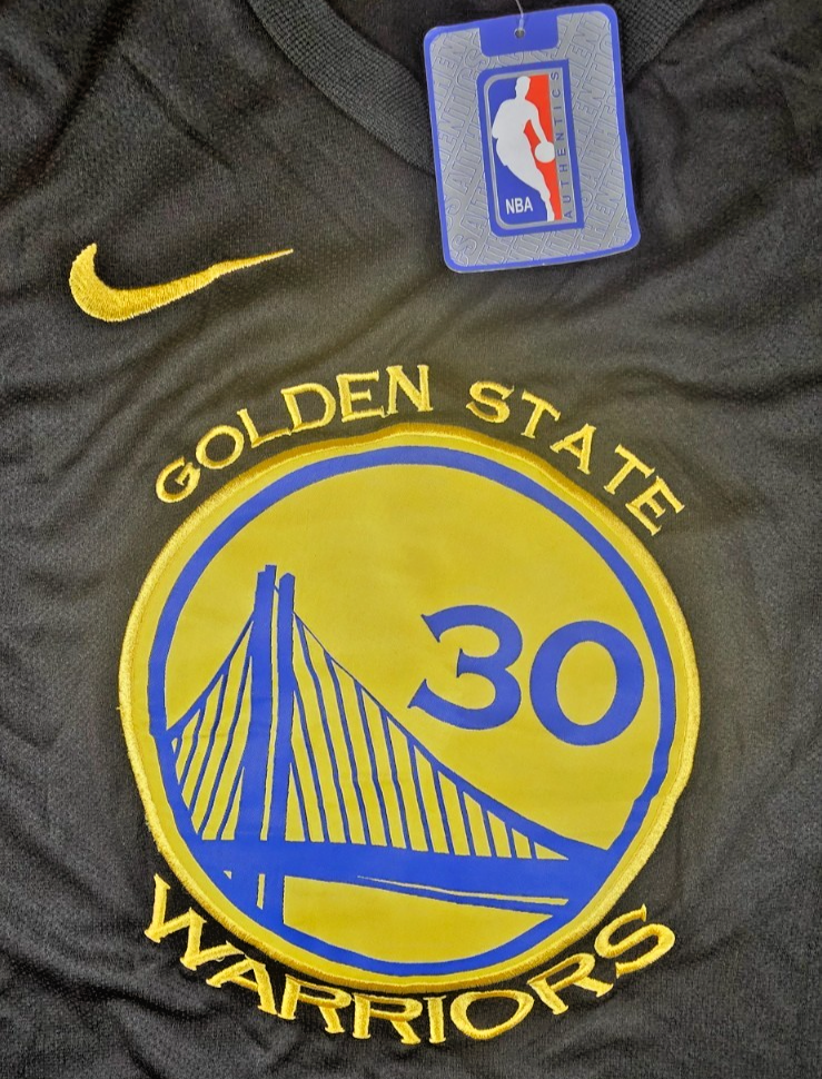 Stephen Curry #30 Golden State Warriors Nike NBA Jersey Black Mens XL New Tags