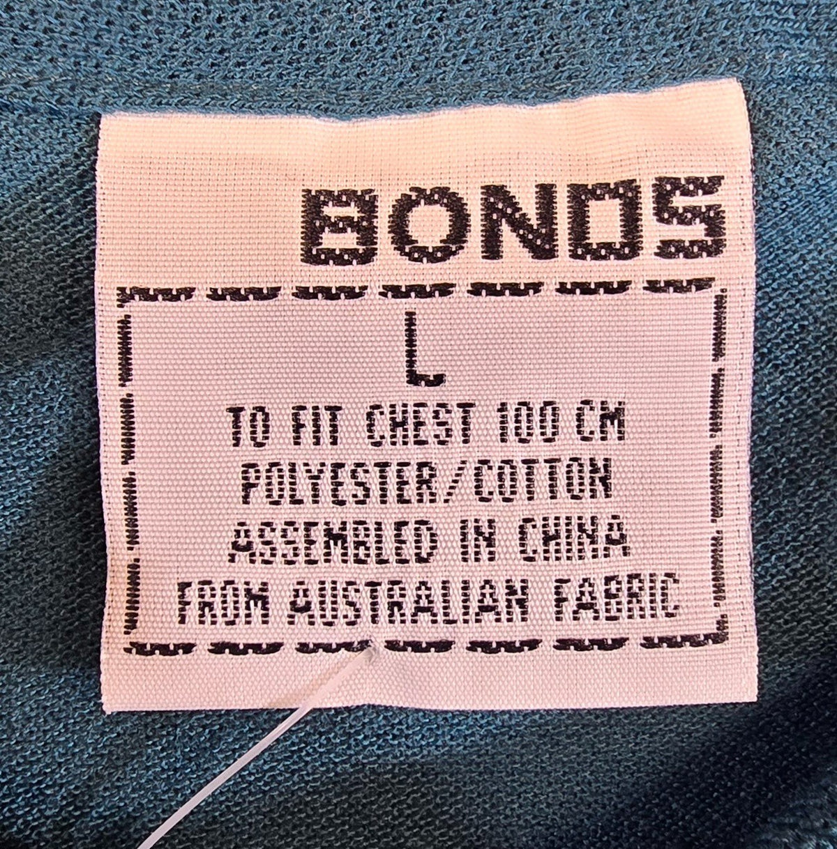 Bonds BBQ Boss Polo Shirt Large L Blue Barbecue Chef Licensed Graphic NWT