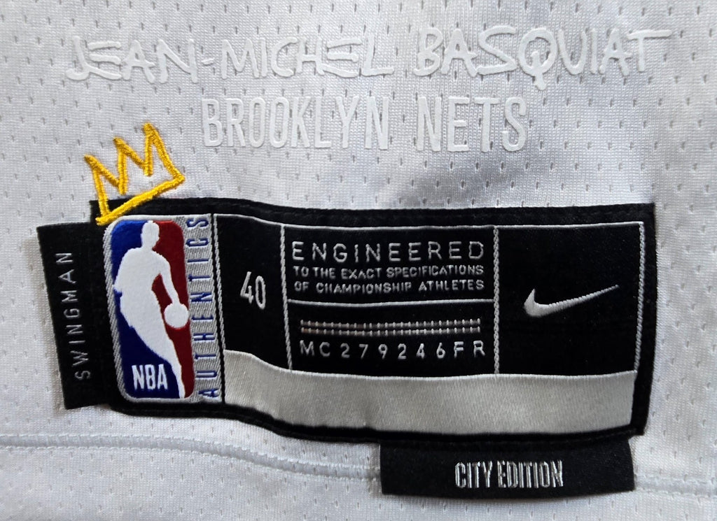 Nike Kyrie Irving Brooklyn Nets #11 Basquiat City Edition NBA Jersey Size 40 S