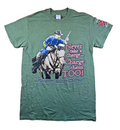 Forrest Battle T Shirt Gildan Heavy Cotton Green Civil War Cavalry Tennessee Sm