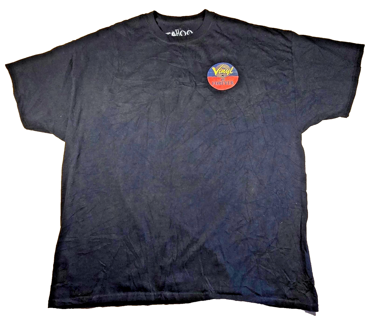 Taboo Vinyl Is Forever T Shirt 2XL Black Record Collector Music Graphic Tee