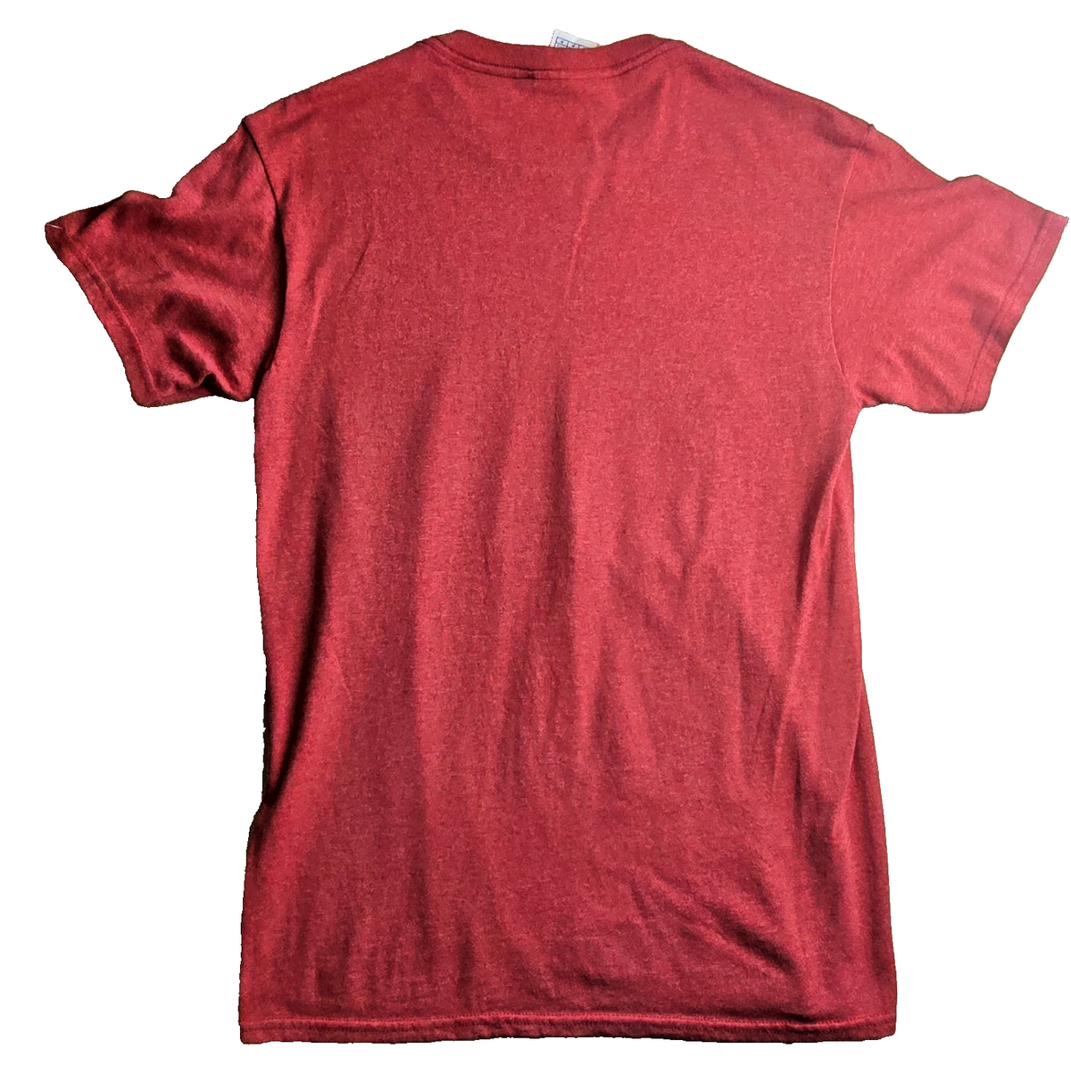 Disney Christmas Gifted Mickey Goofy Donald Graphic Red Crew Neck T-Shirt S