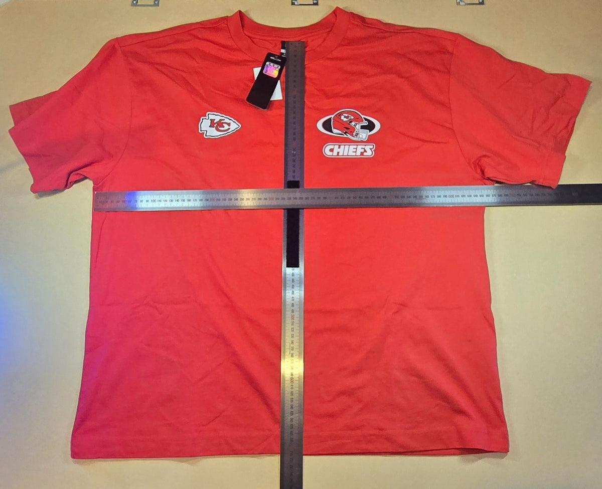 Kansas City Chiefs NFL T Shirt Mens Red Football Tee Team Apparel New Tags 2XL