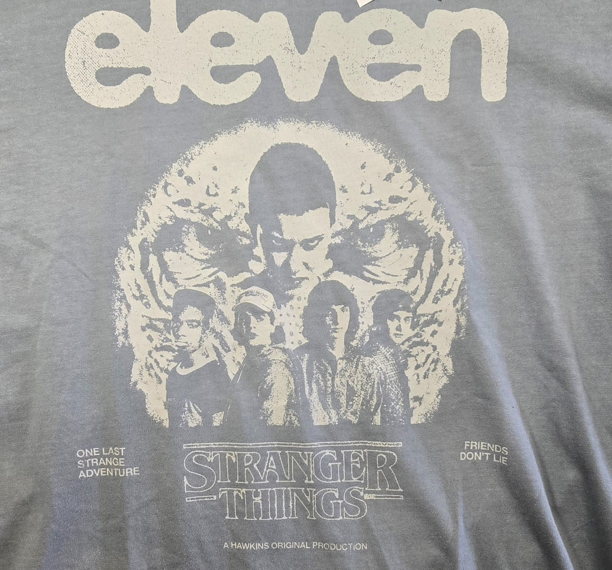 Stranger Things Eleven T Shirt Netflix One Last Strange Adventure Graphic Tee XL