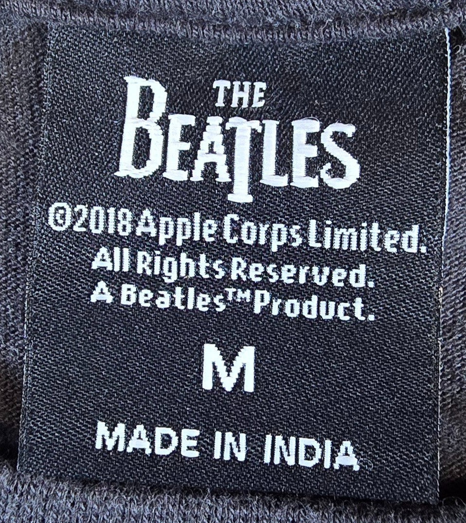 The Beatles T Shirt Medium M Black 2018 Official Licensed Band Music Graphic Tee