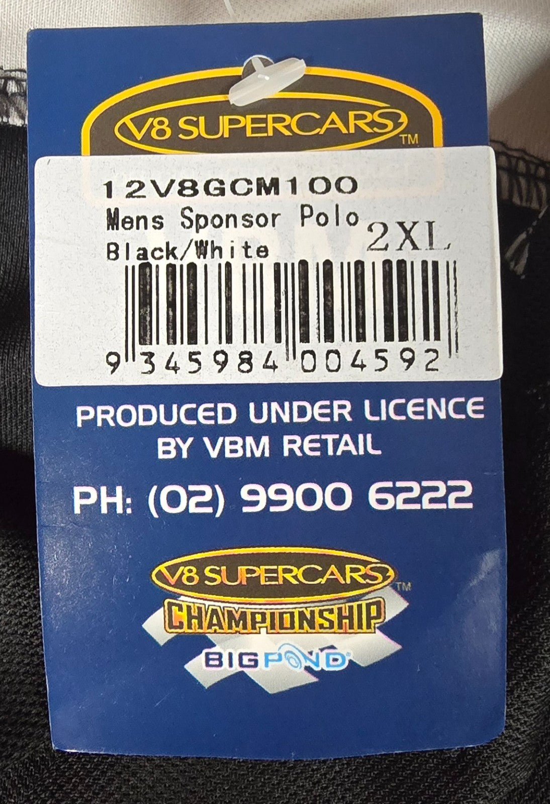2012 V8 Supercars Gold Coast 600 Official Event Polo Shirt Motorsport Size 2XL