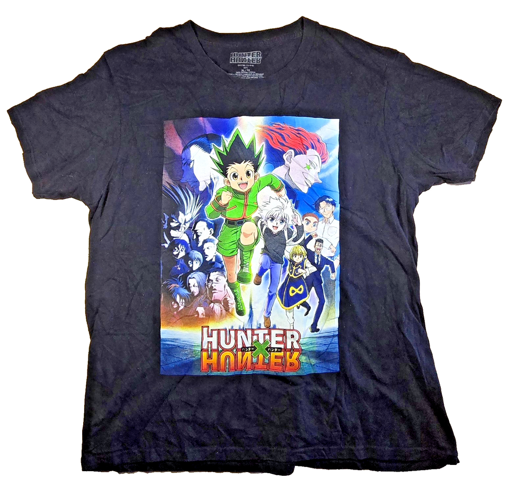 Hunter x Hunter T Shirt XL Black Gon Killua Hisoka Anime Manga Graphic Tee
