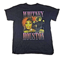 Whitney Houston T Shirt Black Medium M Music Singer Portrait Graphic Tee
