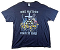 Boston Bruins T Shirt XL Delta Pro Weight Black NHL Hockey One Nation Under God