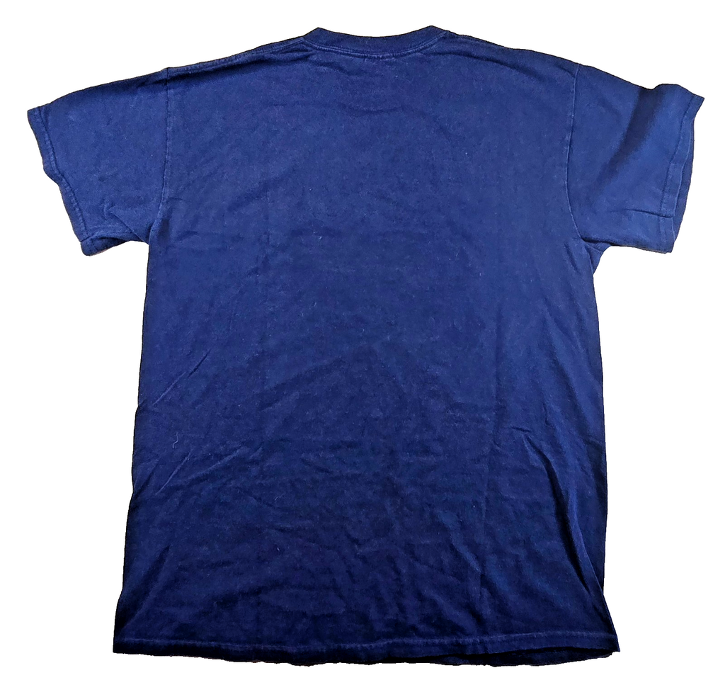 Gildan Heavy Cotton Lazy Shirt T Shirt Medium Navy Funny Monkey Hammock Tee