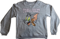 Tom & Jerry Women’s Grey Graphic Fleece Crew Neck Pullover Sweatshirt Size M