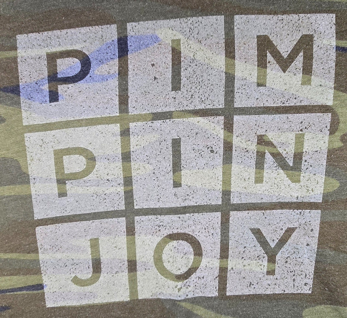 Pimpin Joy T Shirt Large Camo Camouflage Graphic Tee Country Music Lifestyle Shi