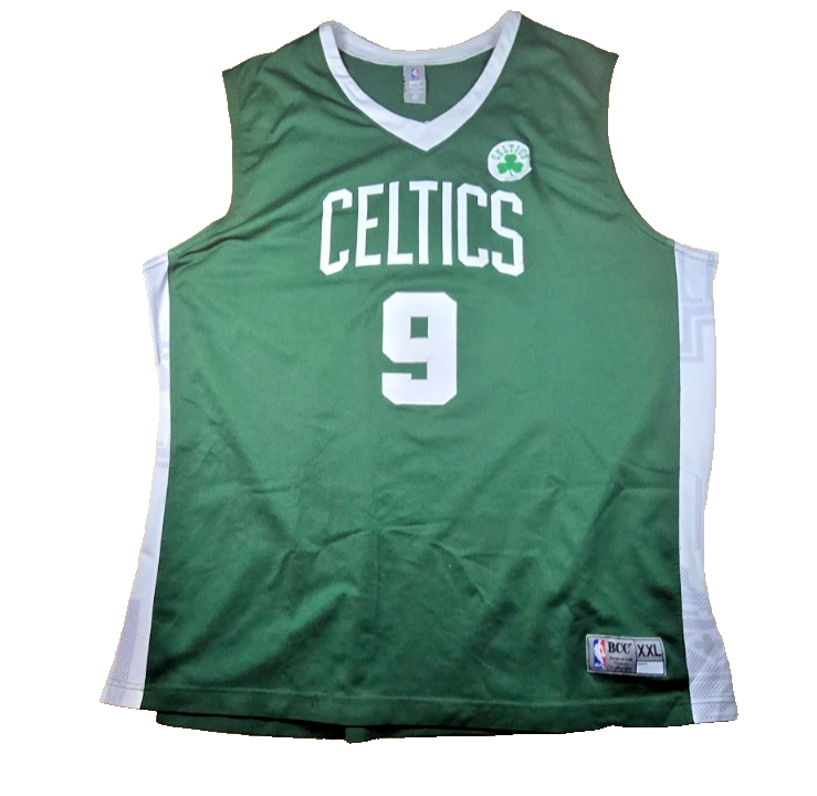 Boston Celtics Rajon Rondo #9 NBA Basketball Jersey Green Mens Size X