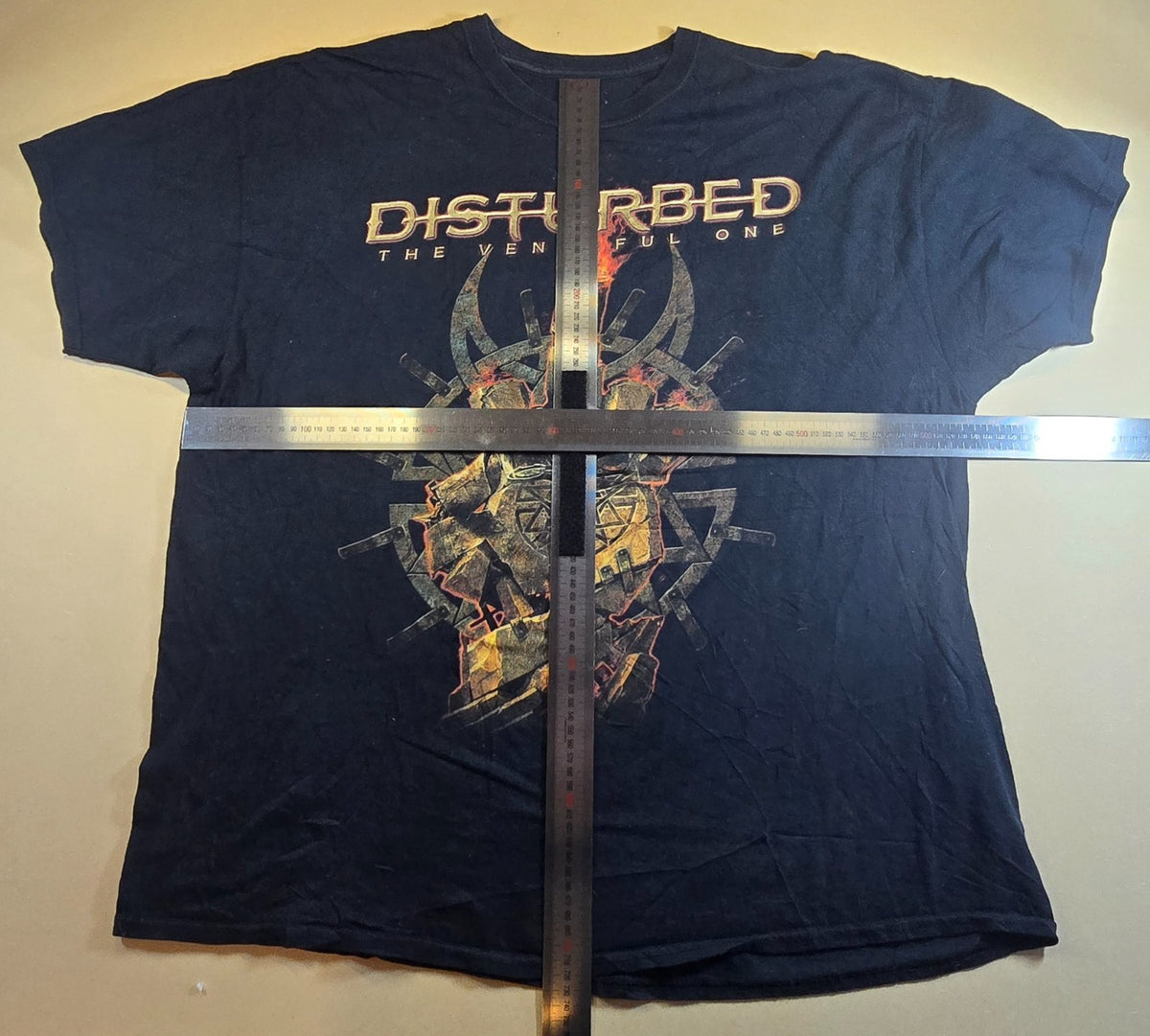 Disturbed T Shirt XL Black The Vengeful One World Tour 2016 Heavy Metal Band XL