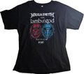 Gildan Megadeth Lamb of God Metal Tour 2021 Double-Sided Black T-Shirt XL