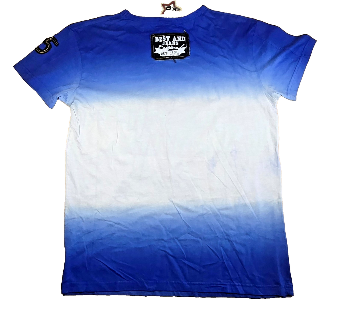 BAGSD Graphic T Shirt Blue White New With Tags Jeans Streetwear Fashion Tee lge