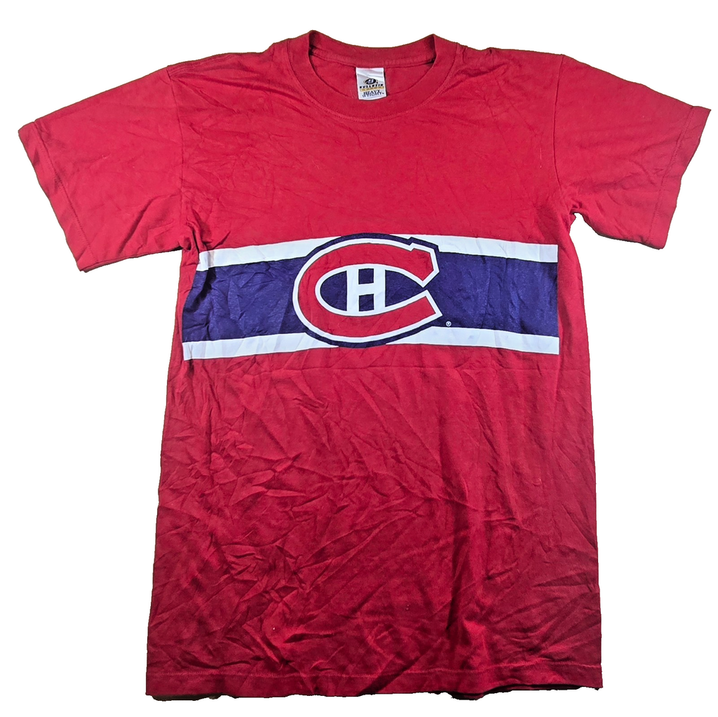 Montreal Canadiens T Shirt Medium M Red NHL Hockey Bulletin Cotton Canada Tee
