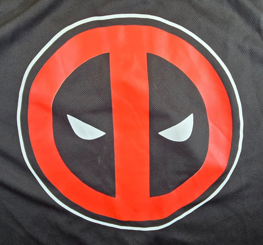 Marvel Deadpool 91 Basketball Jersey XL Black Red Sleeveless Tank Top