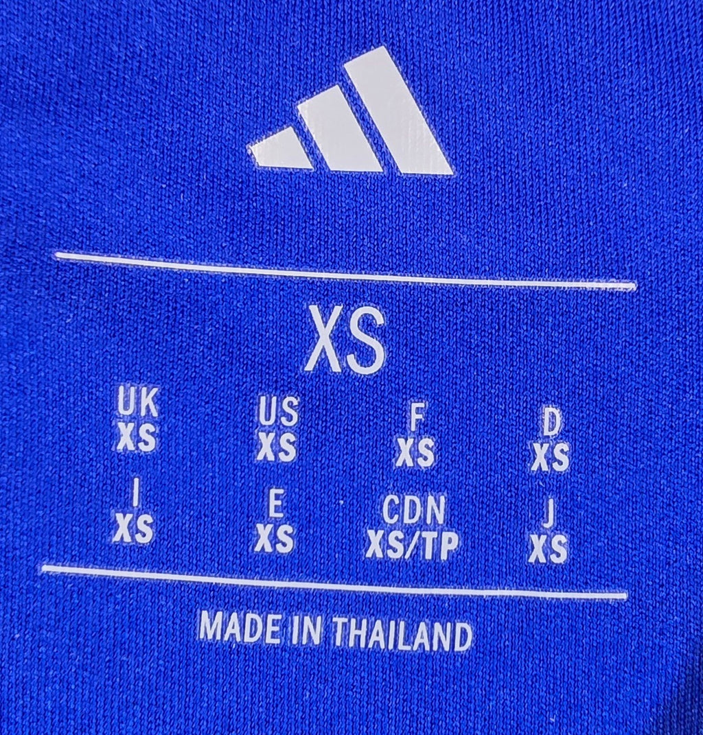 Leicester City FC Adidas Jersey XS Blue Gold Premier League Football Shirt