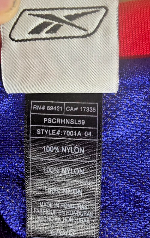 Detroit Pistons Tayshaun Prince #22 Jersey Large Reebok NBA Basketball Blue Red