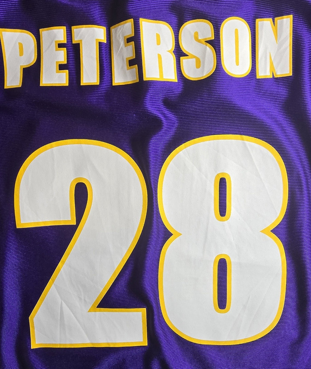 NFL Team Apparel Minnesota Vikings Adrian Peterson #28 Women’s Purple Jersey SzL