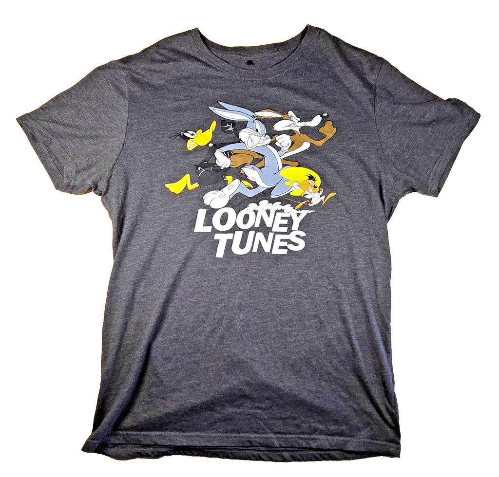 Looney Tunes T Shirt Medium M Bugs Bunny Daffy Coyote Speedy Warner Bros Tee