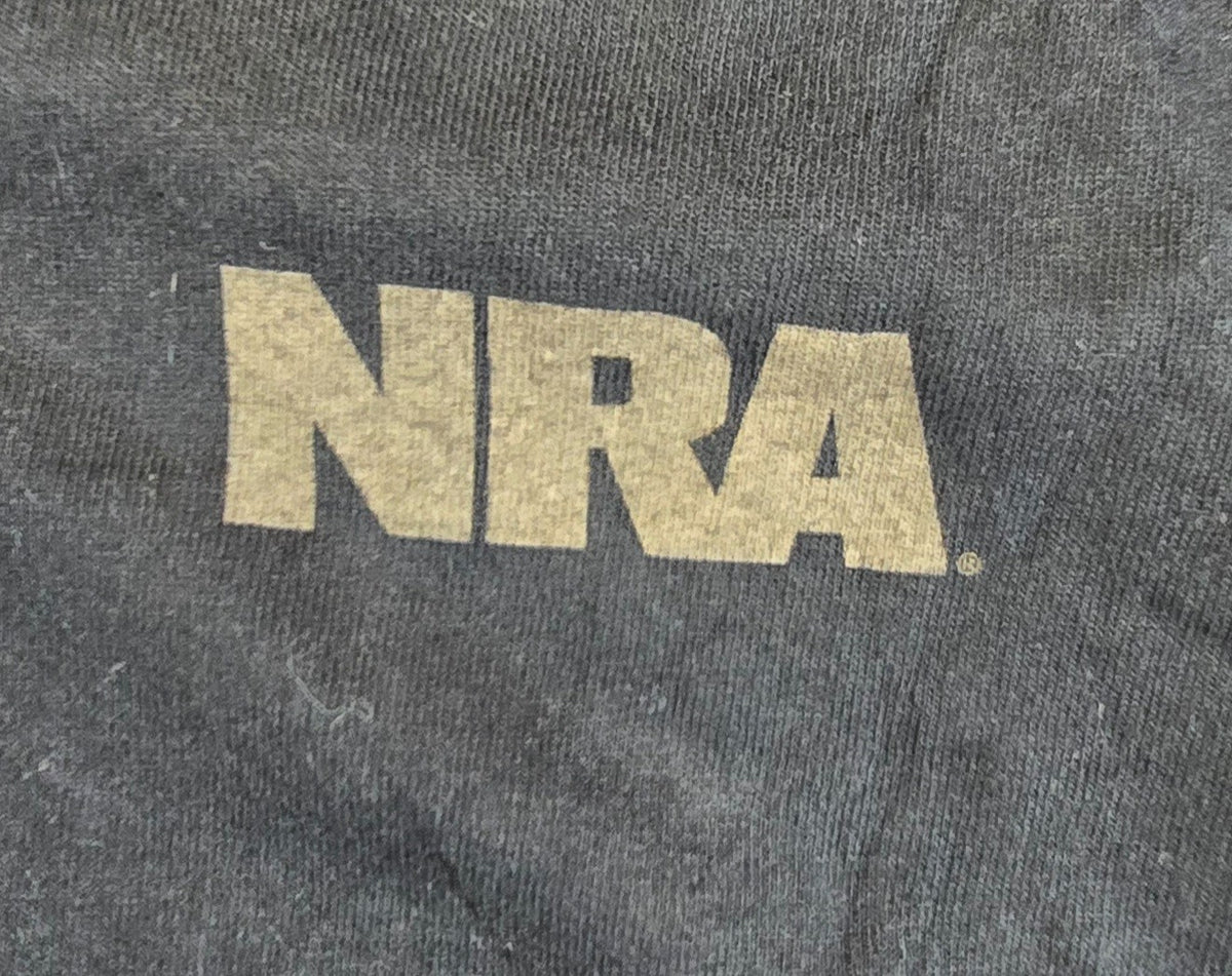 NRA National Rifle Association T Shirt Large L Black Eagle USA Delta Magnum Tee