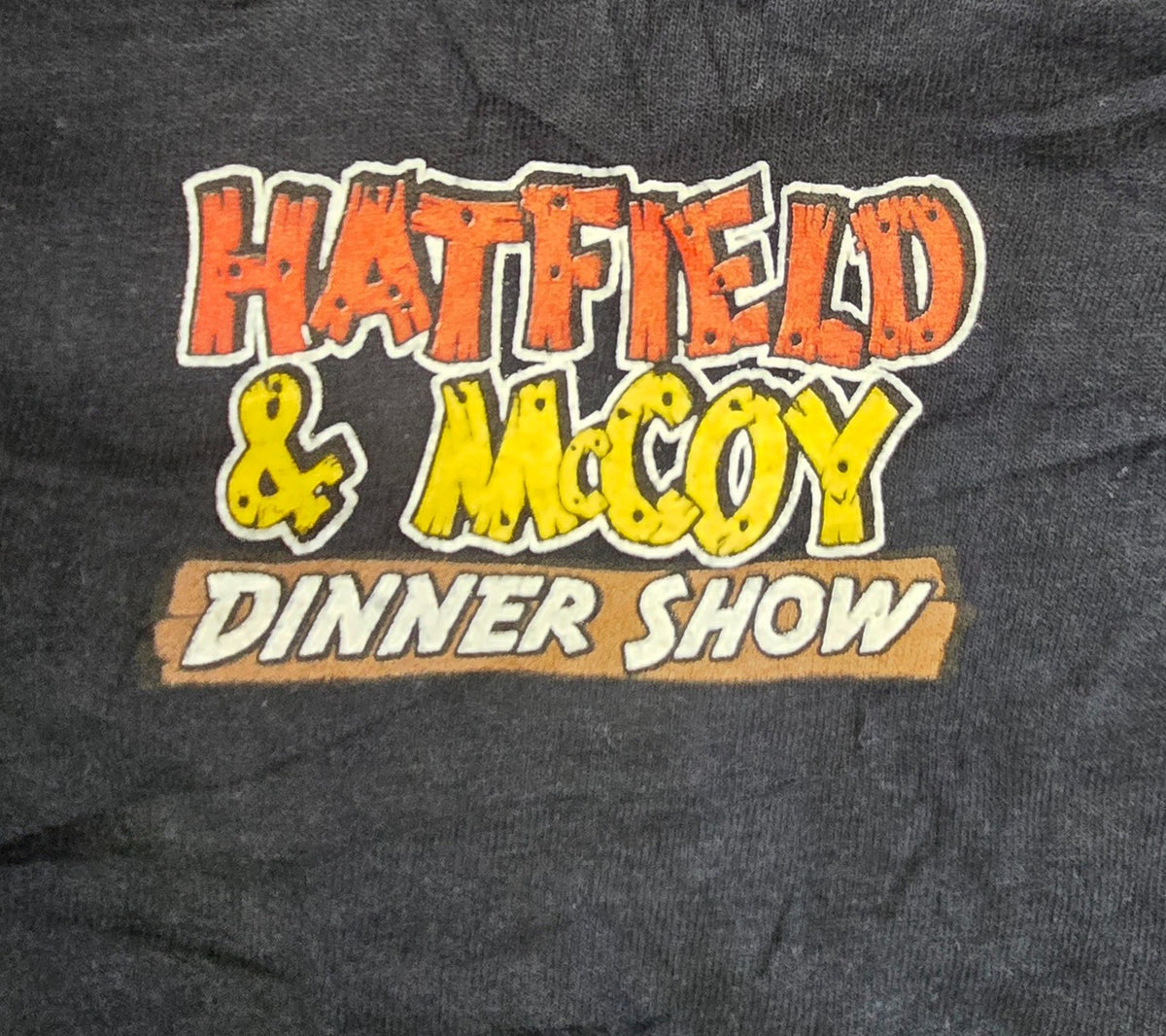 Hatfield & McCoy Dinner Show T Shirt Black Pigeon Forge Tennessee Cut Tag