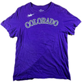 Nike Colorado Rockies T Shirt Small S Purple Walker 33 MLB Baseball Tee