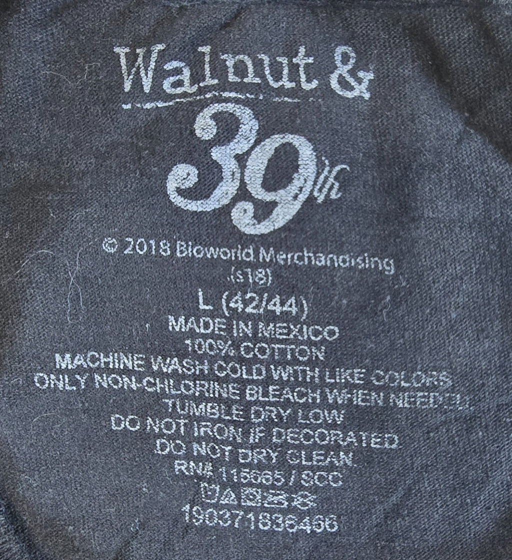 Walnut & 39th Cat T Shirt Large L Black Funny Salty Ice Cream Meme Graphic Tee