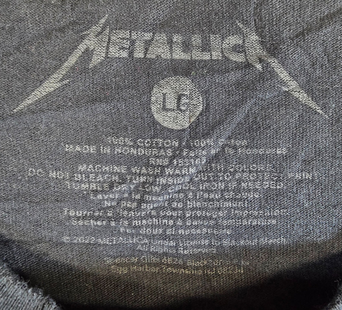 Metallica T Shirt Large L Black Pushead Skull Metal Rock Band Graphic Tee