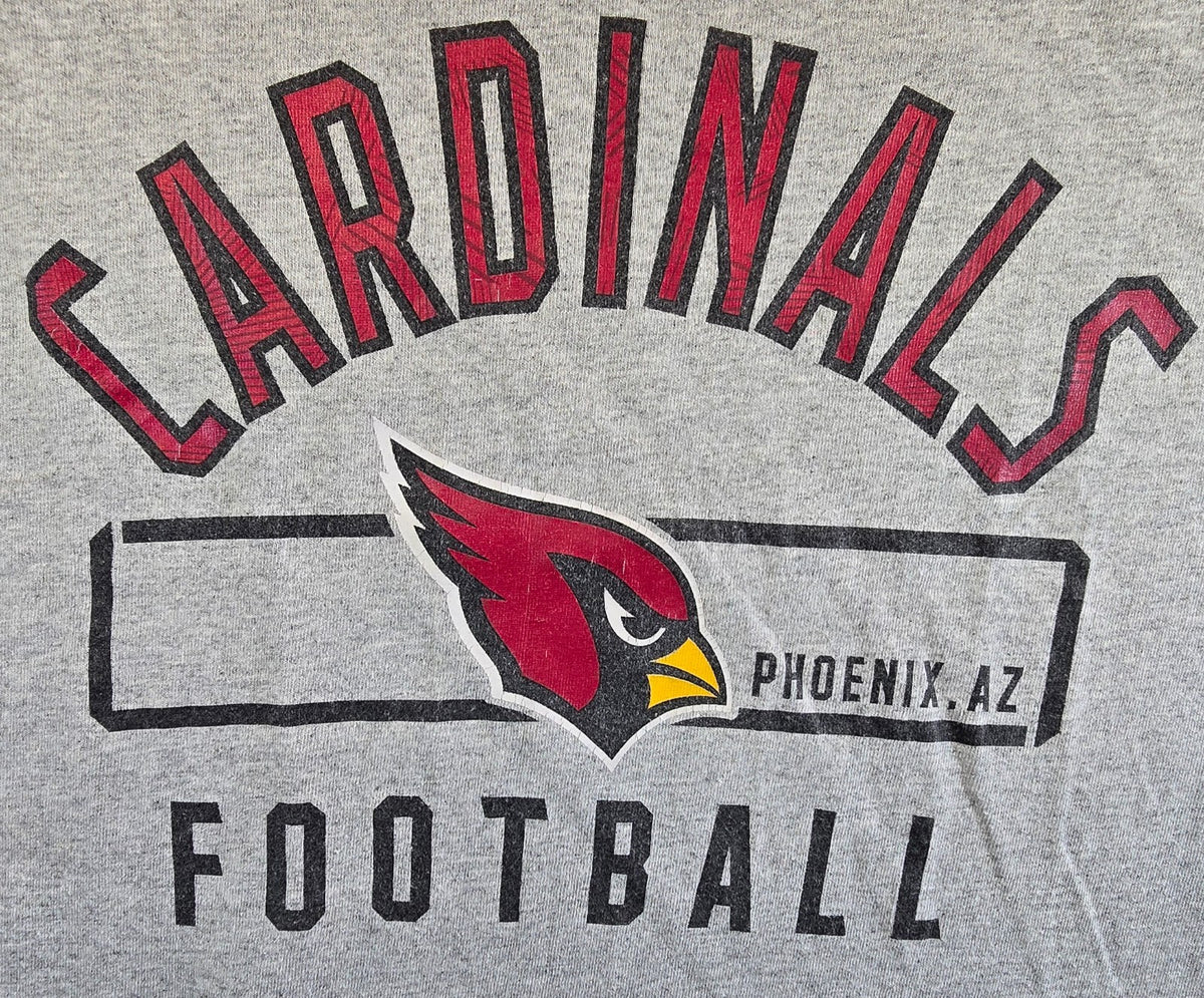 Arizona Cardinals T Shirt Mens Medium Grey NFL Football Team Apparel Tee
