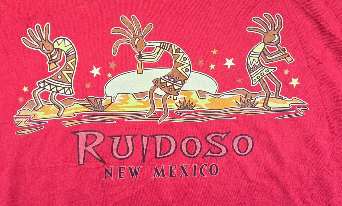 Ruidoso New Mexico T Shirt XL Red Gildan Kokopelli Southwest USA Graphic Tee