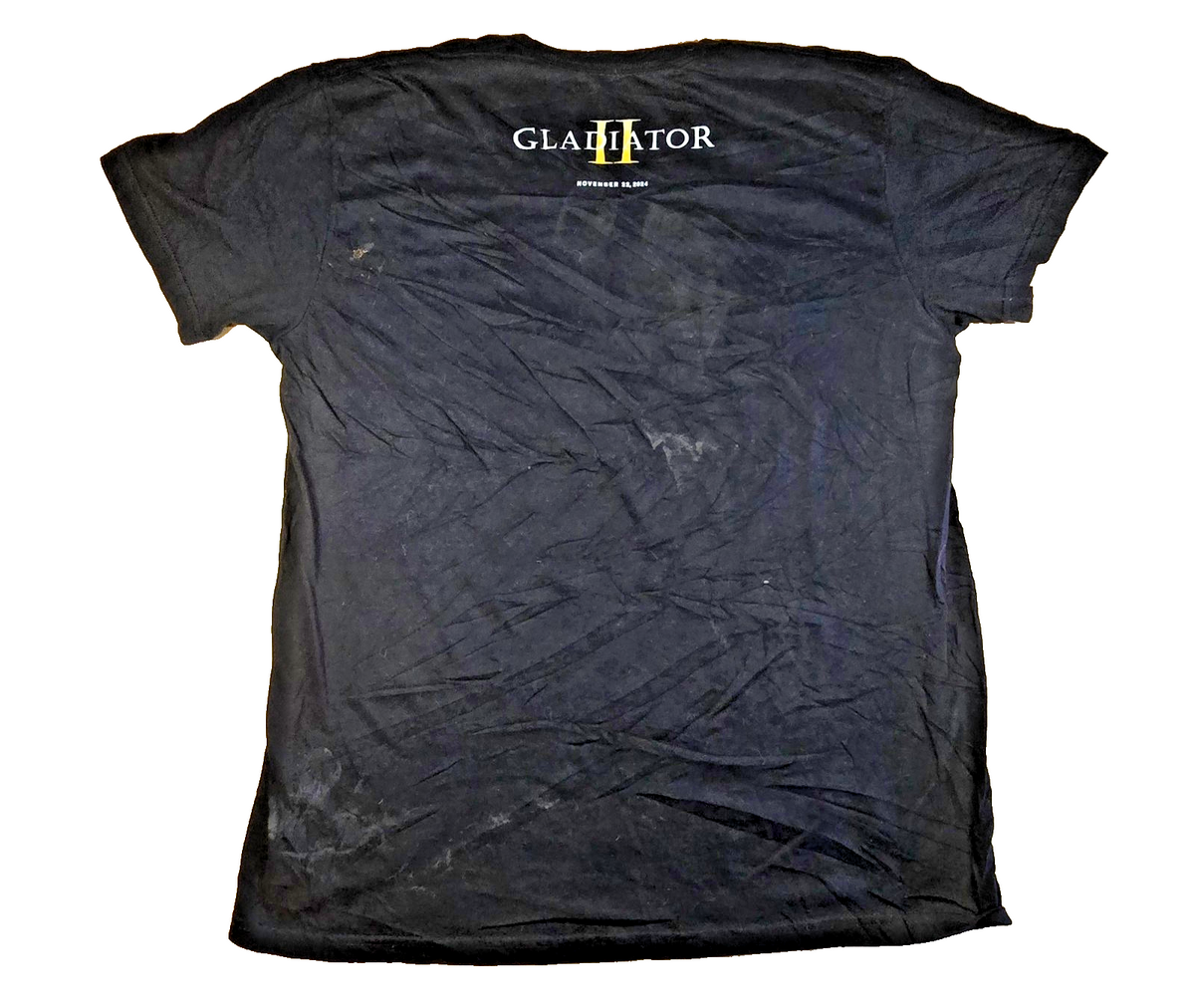 Gladiator II 2 Movie T Shirt Large L Black IMAX Maximus Film Promo 2024 Tee