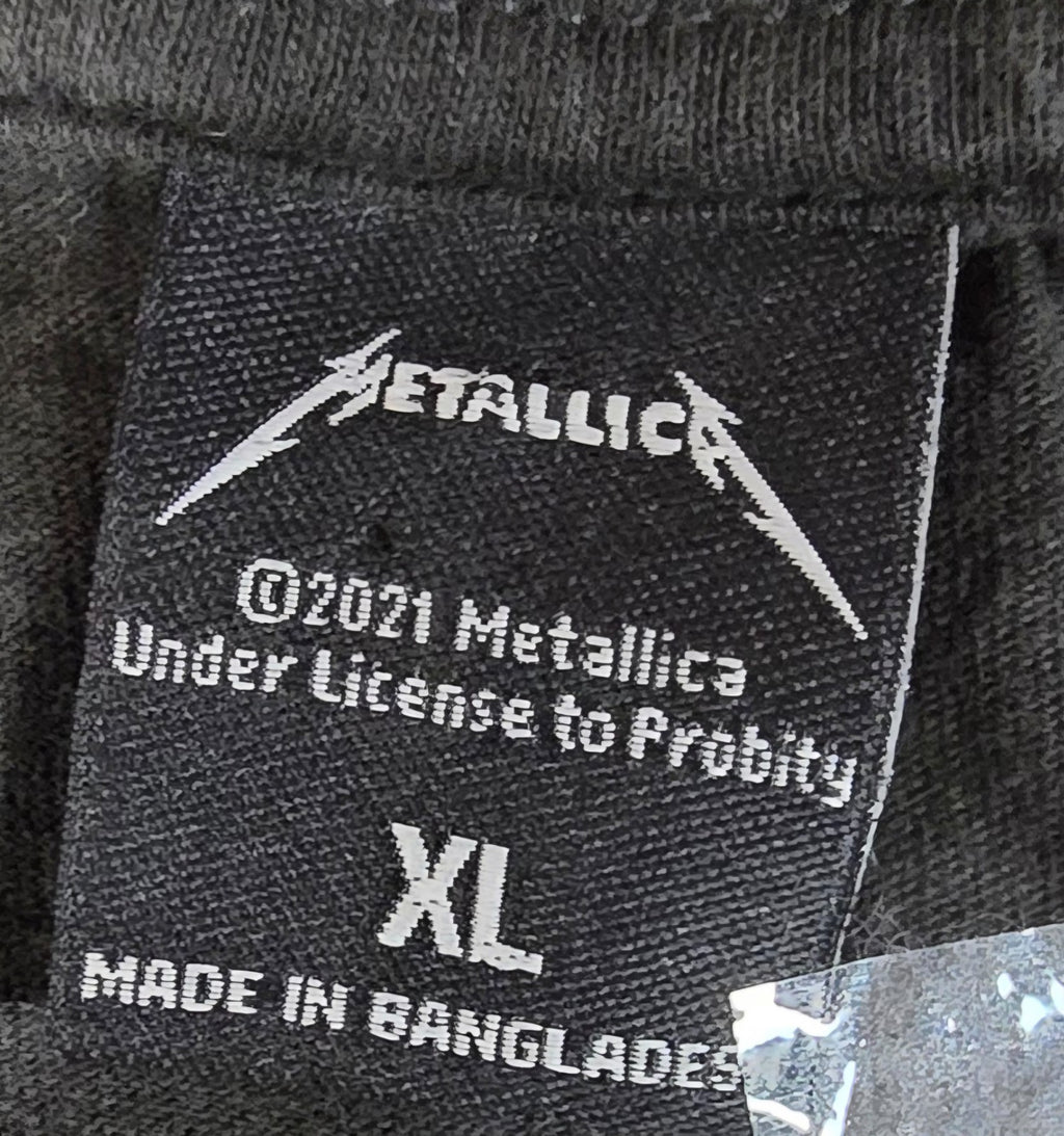 Metallica Sleeveless T-Shirt  XL Black Distressed Graphic Heavy Metal Band T