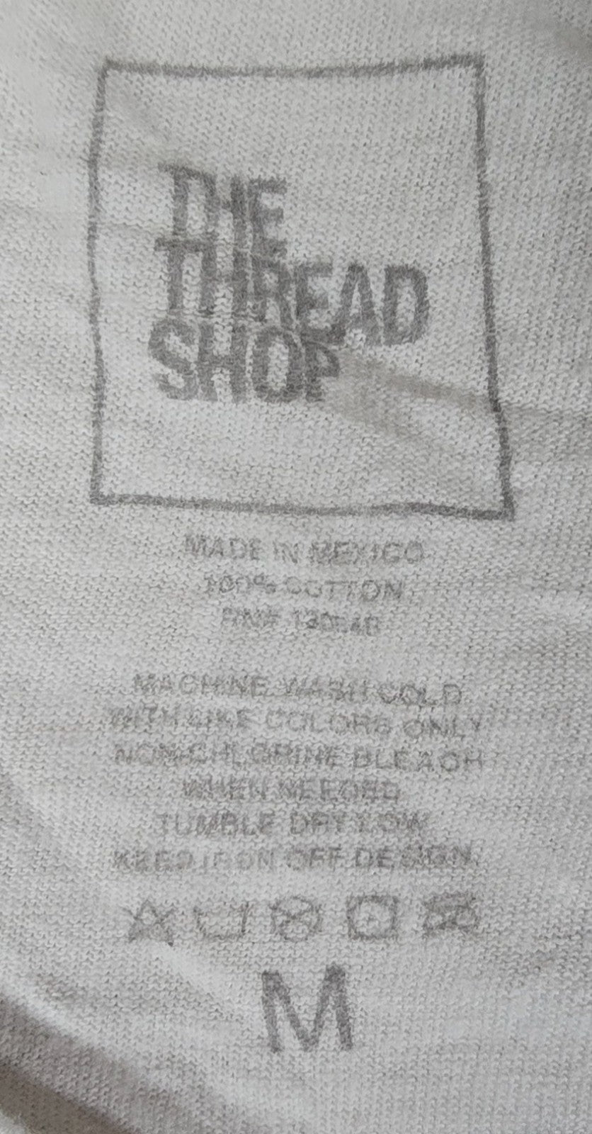 The Thread Shop T Shirt Medium White Woman Roses Floral Portrait Graphic Tee