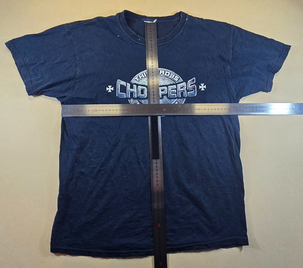 Choppers Motorcycle T Shirt Black Cut Tag Biker Built To Ride Graphic Tee