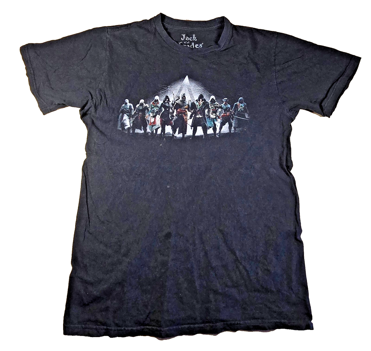 Assassin's Creed T Shirt Medium M Black 10 Year Anniversary Ubisoft Gaming Tee