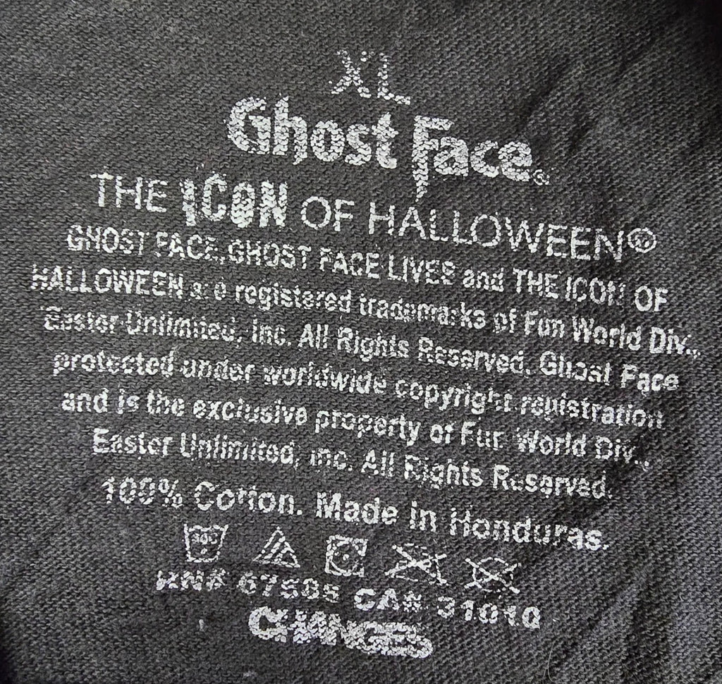 Ghost Face Scream T Shirt XL Black *uc* Around Find Out Horror Halloween Tee