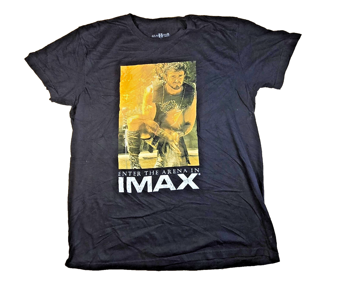 Gladiator II 2 Movie T Shirt Large L Black IMAX Maximus Film Promo 2024 Tee