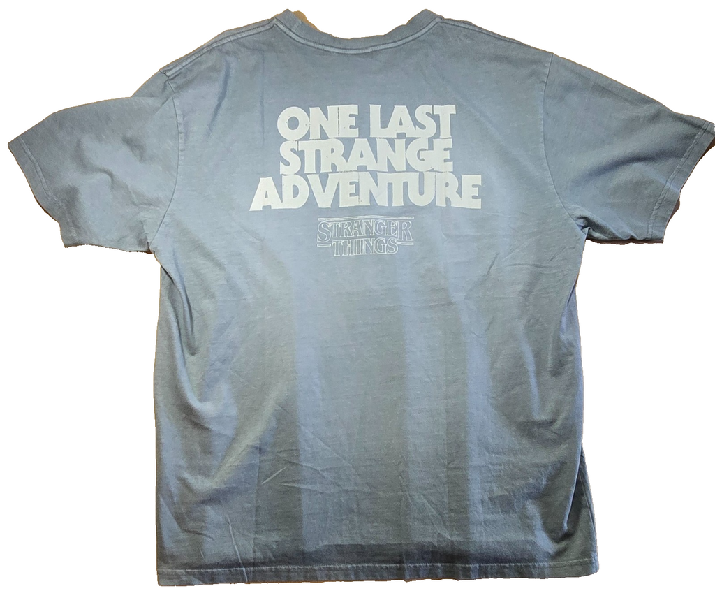 Stranger Things Eleven T Shirt Netflix One Last Strange Adventure Graphic Tee XL