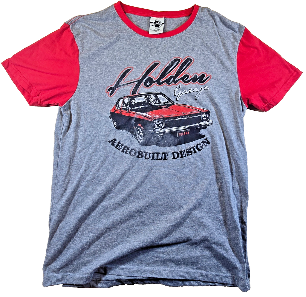 Holden Torana T Shirt Medium M Grey Red Heritage Collection Muscle Car Tee