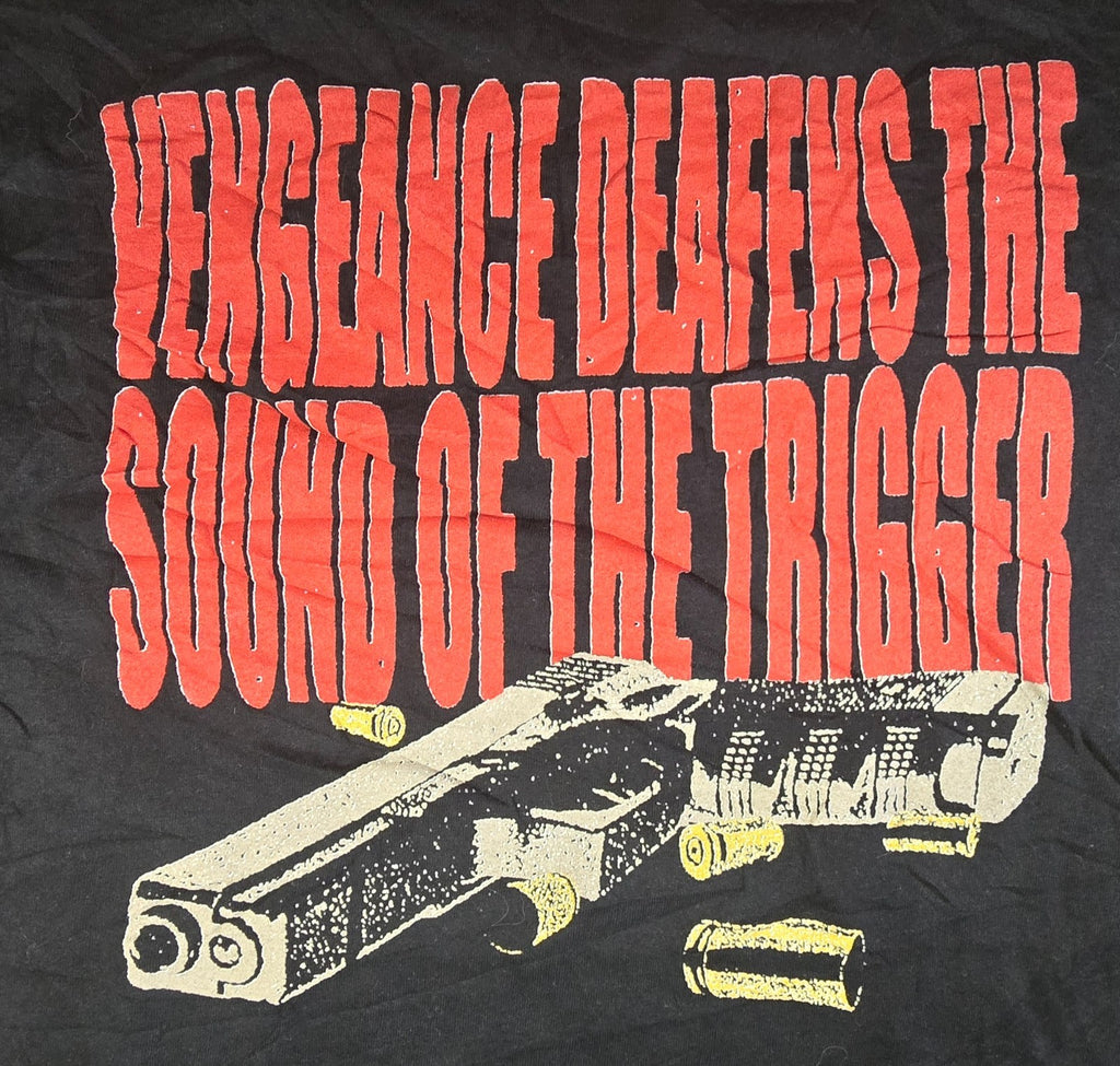 Through Blood T Shirt Black Double Sided Graphic Tee Approx Medium M Hardcore