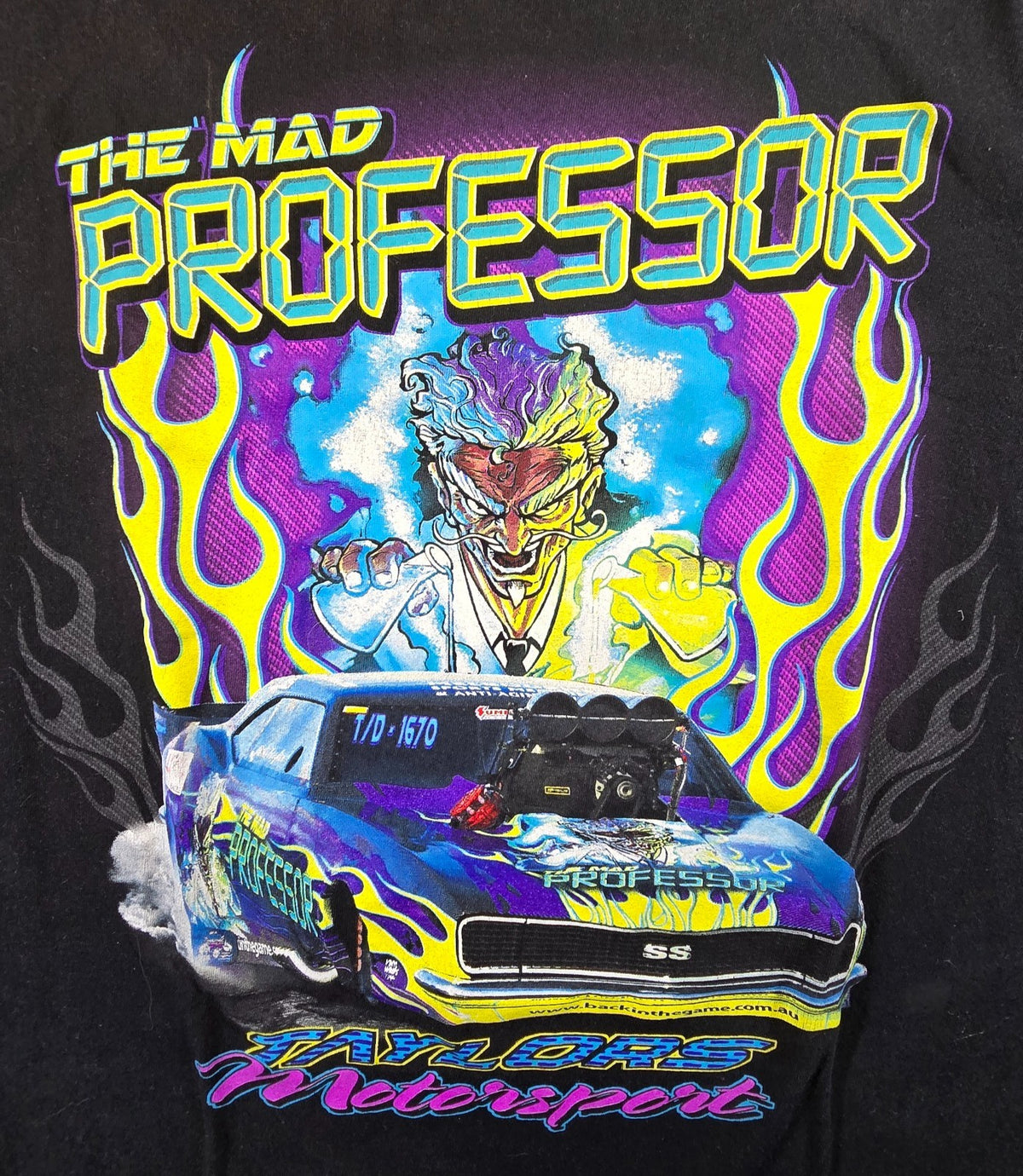Rob Taylor Mad Professor 1670 Top Doorslammer T Shirt Large Drag Racing Tee
