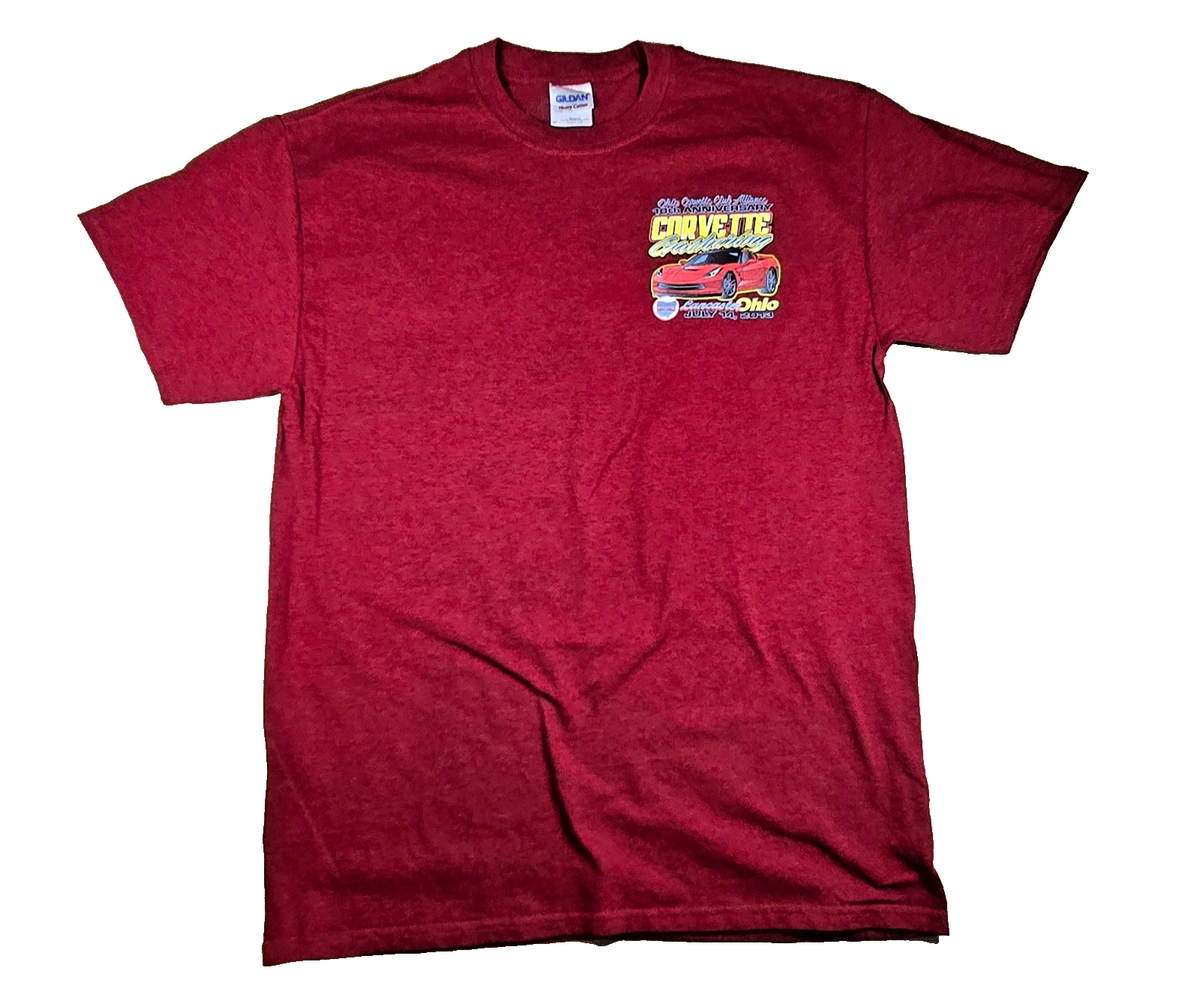 2013 Corvette Gathering T Shirt Gildan Ohio USA Chevy Corvette Car Graphic Tee M