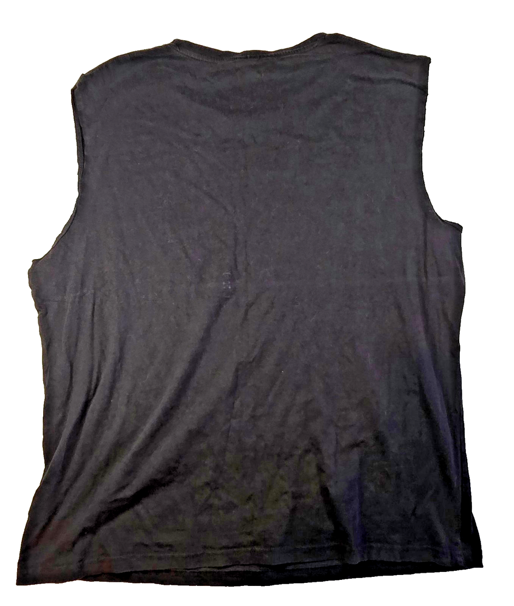 Metallica Sleeveless T-Shirt  XL Black Distressed Graphic Heavy Metal Band T