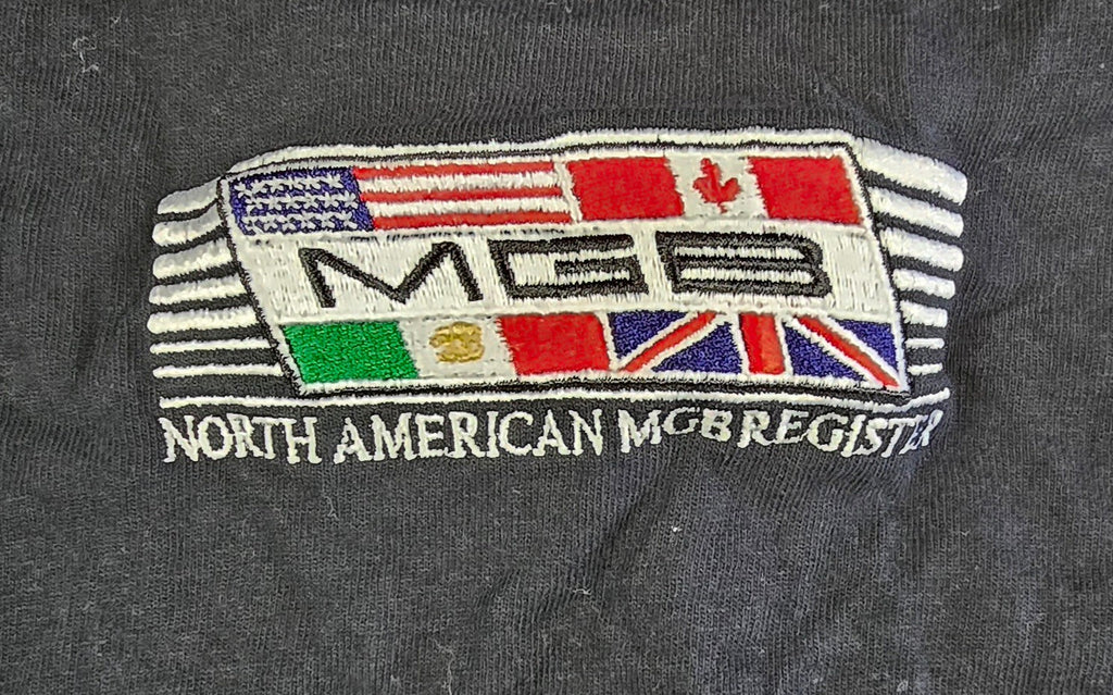North American MGB Register T Shirt Small Black Gildan MG British Car Club Tee S