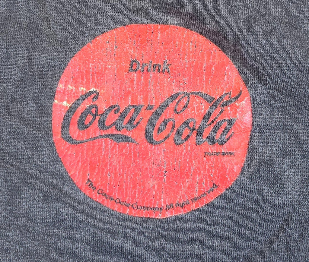 Coca Cola T Shirt Black Polar Bear Graphic Coke Retro Style Tee 54cm Chest