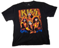 KISS Band T-Shirt Black Graphic Tee Rock Music Gene Simmons Vintage Style SizeXL
